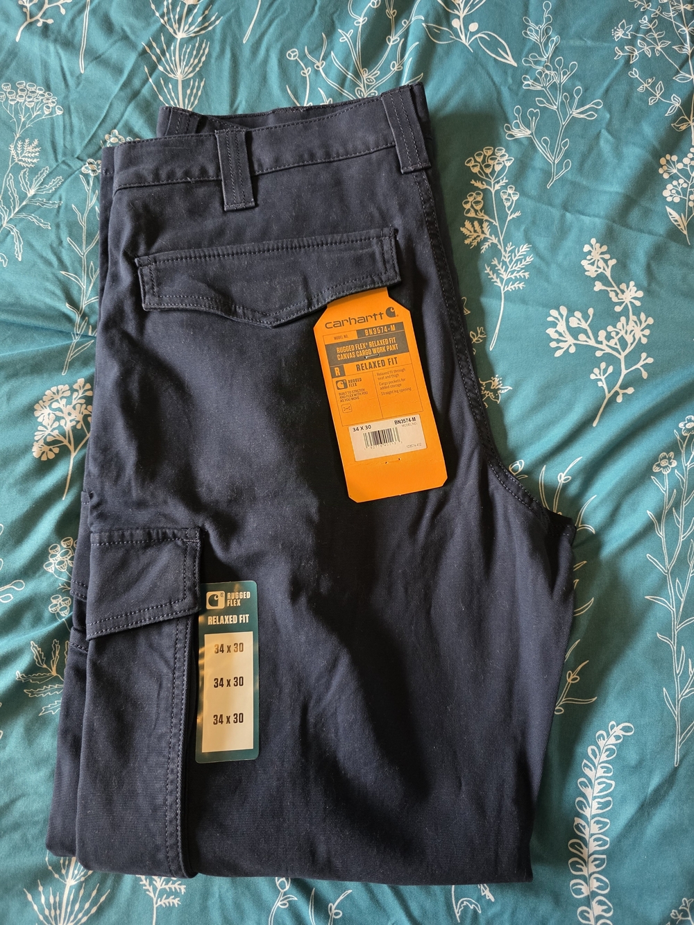 Carhartt Men's Relaxed Fit Blue Work Pants